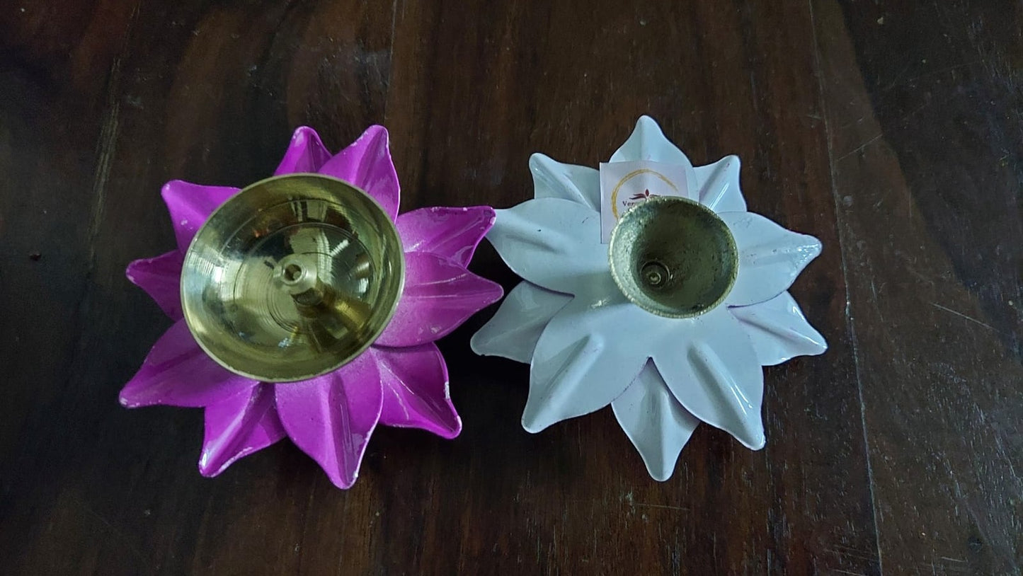 Pink Lotus Diya 3 inches (set of 4)