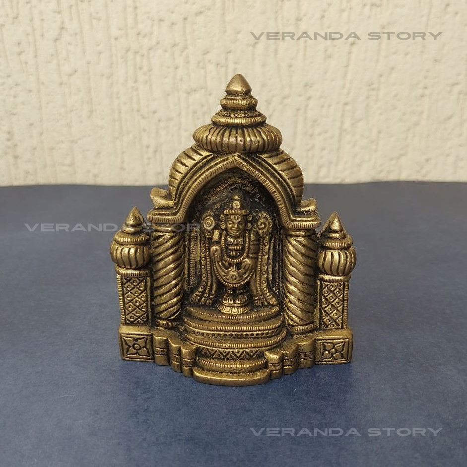 Brass Balaji Mandapam Tabletop