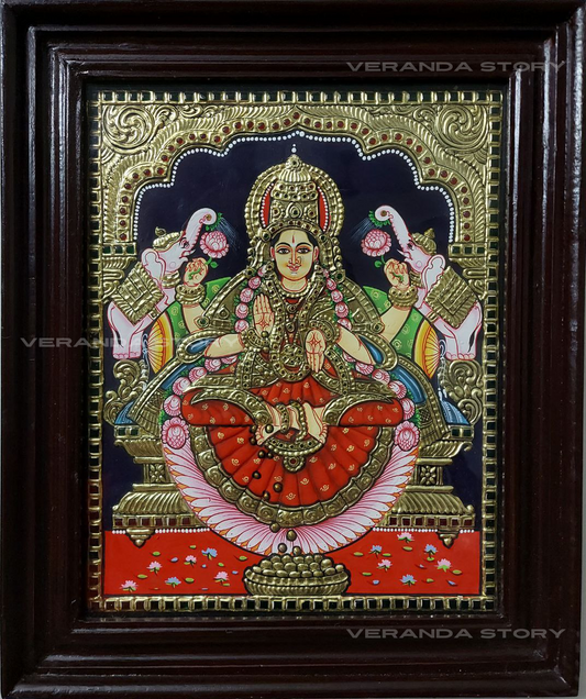 Gaja Lakshmi Tanjore Painting