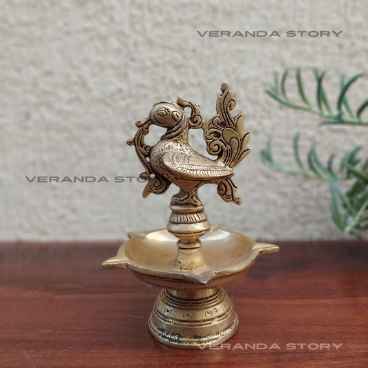 Brass Annapakshi Deepam Tabletop